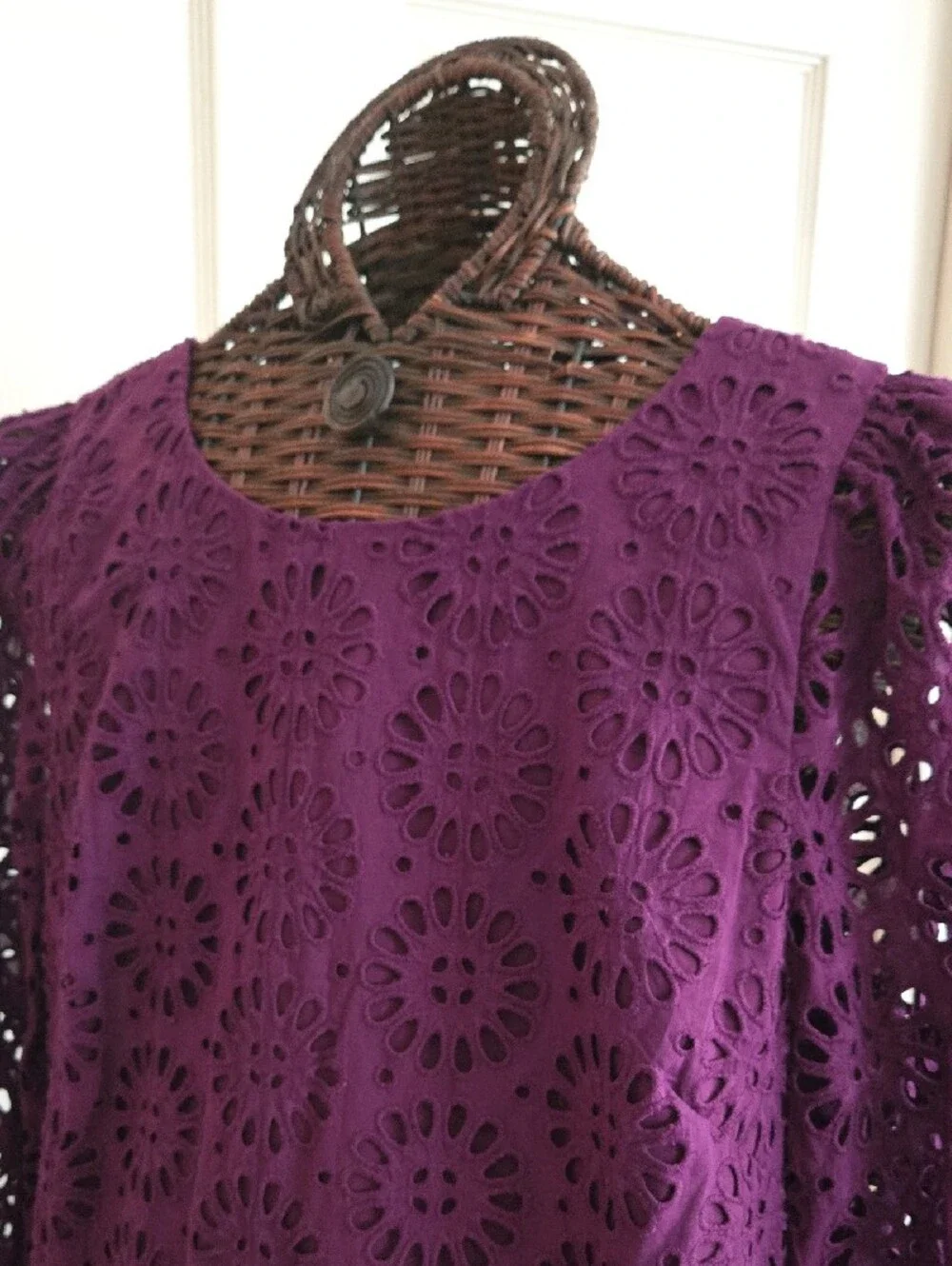 Lilly Pulitzer Plum Eyelet Lace Romper Dress - Size 14